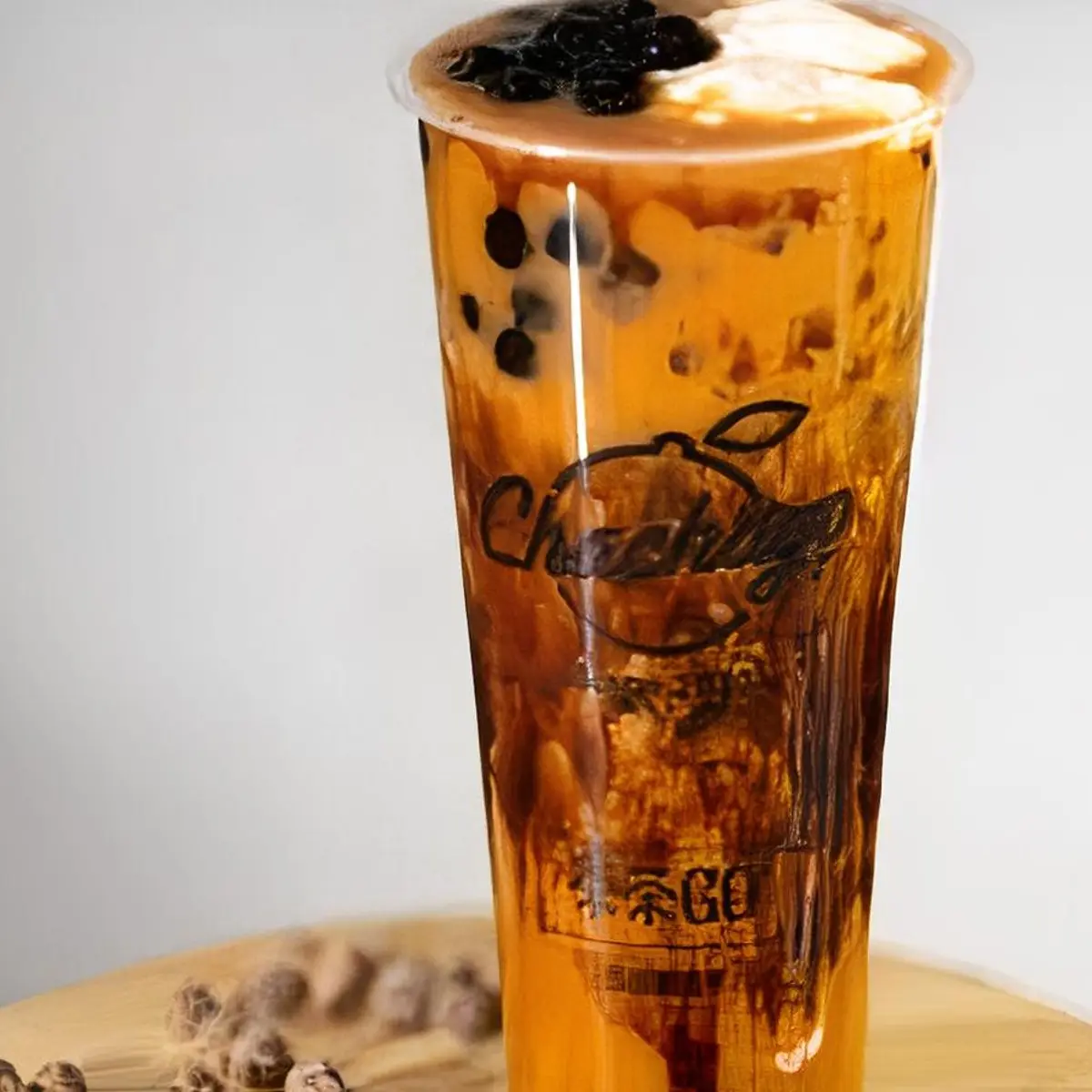B6 Thai Milk Tea Brown Sugar Pearl & Panna Cotta 岩燒泰式黑糖珍珠奶酪 at ChaChaGo