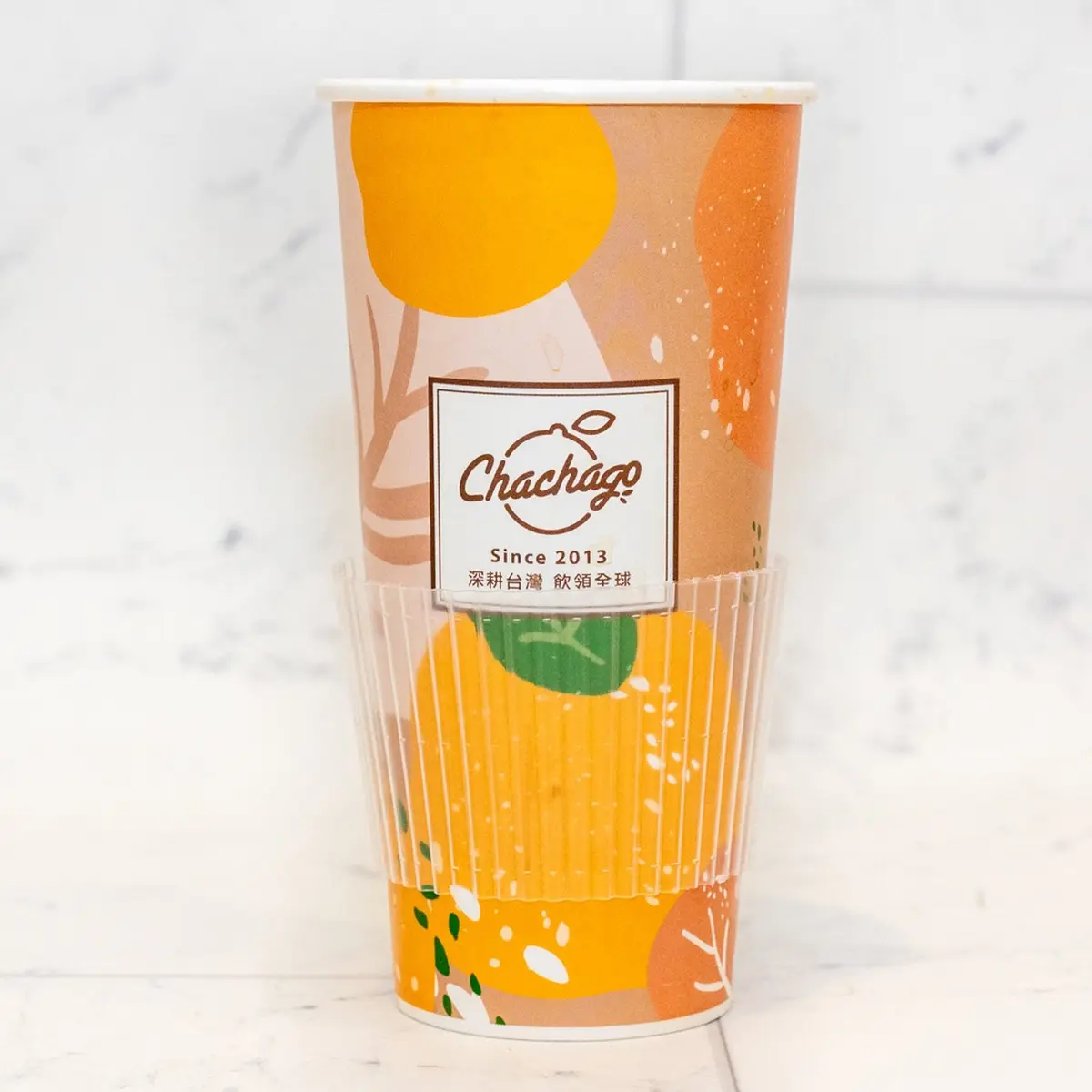 Hot Jasmine Green Milk Tea(L 24oz) at ChaChaGo