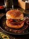 Peri Peri Burger at Chaiwala Shop