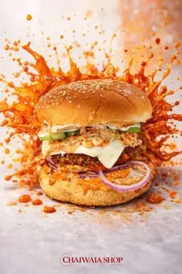 Tandoori Veggie Burger at Chaiwala Shop