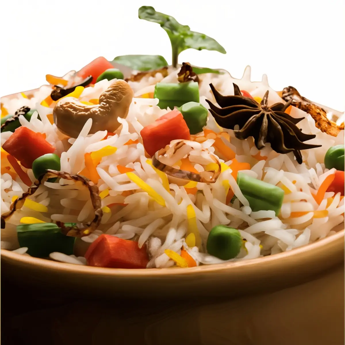 Vegetable Dum Biryani at Charminar Indian Restaurant and Catering | Fremont