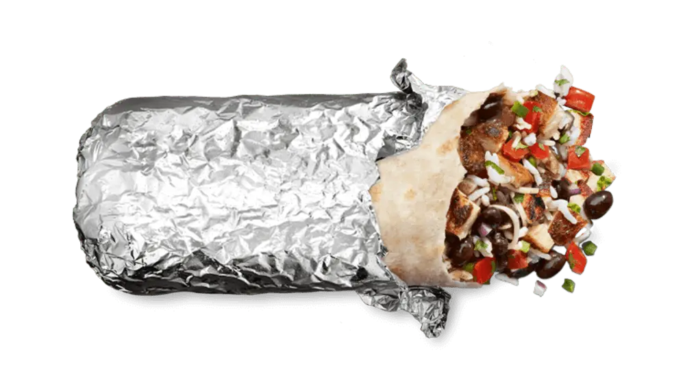 Burrito at Chipotle Mexican Grill