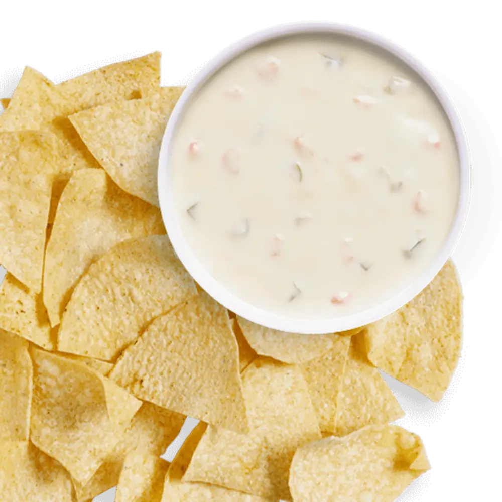 Large Chips & Large Queso Blanco at Chipotle Mexican Grill