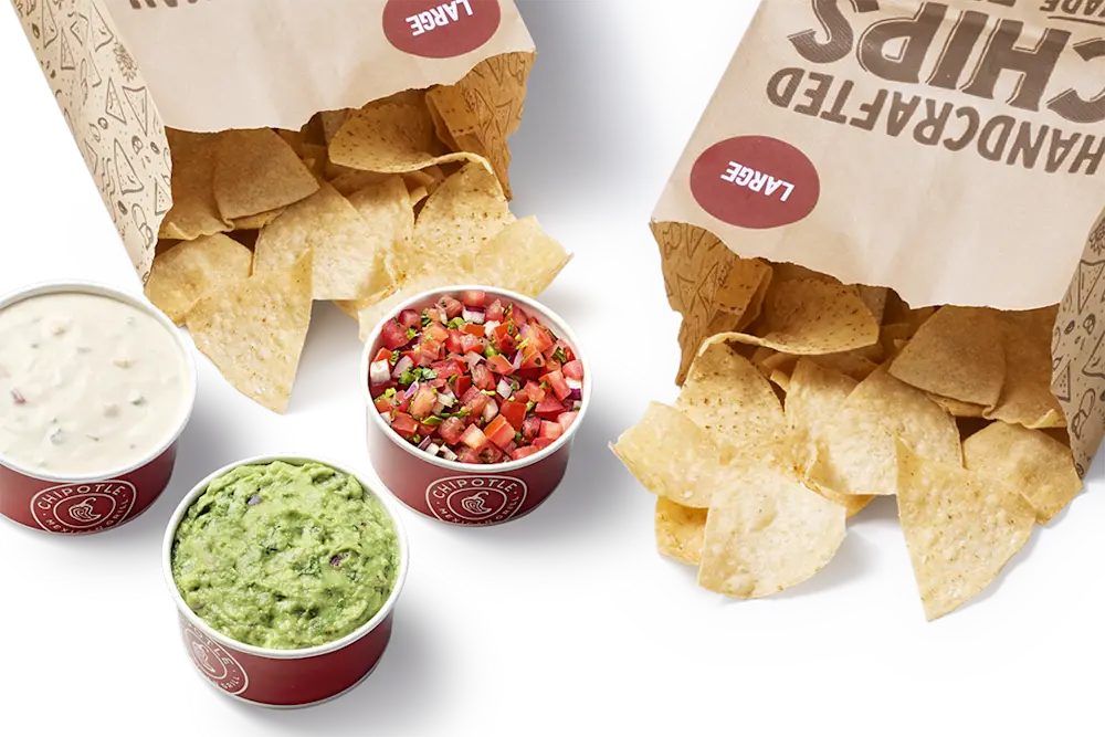 2 Large Chips & 3 Large Sides at Chipotle on Mowry Ave – Menu, Hours & Ordering | Fremont