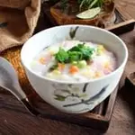 Chicken & Shiitake Mushroom Congee at Congee King 活粥王
