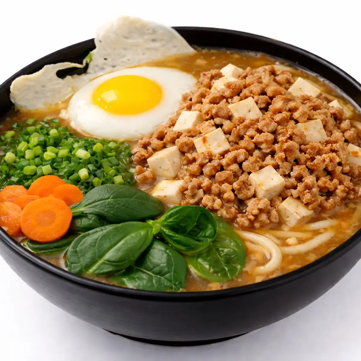 Curry Udon: Mapo Tofu w/ Sunny Side Up at Demiya