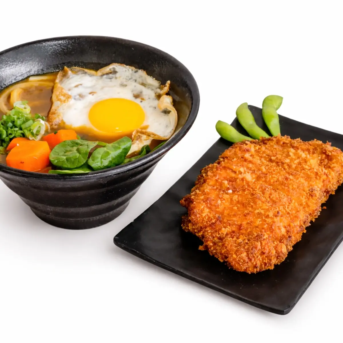Curry Udon: Tonkatsu w/ Sunny Side Up at Demiya