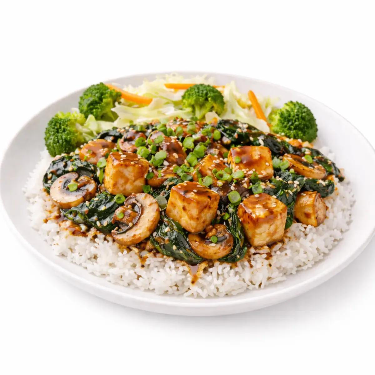 Teriyaki Tofu Rice Bowl at Demiya