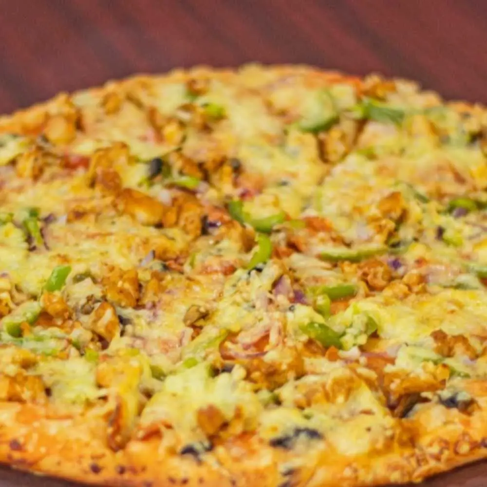 Achari Chicken Pizza at Desi Dough Pizza
