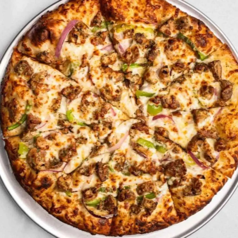 All Meat Pizza. at Desi Dough Pizza
