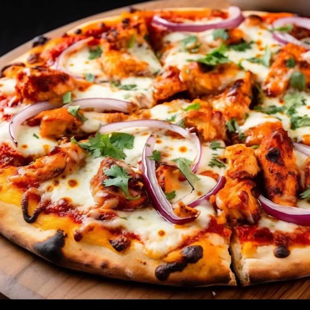 Butter Chicken Pizza. at Desi Dough Pizza