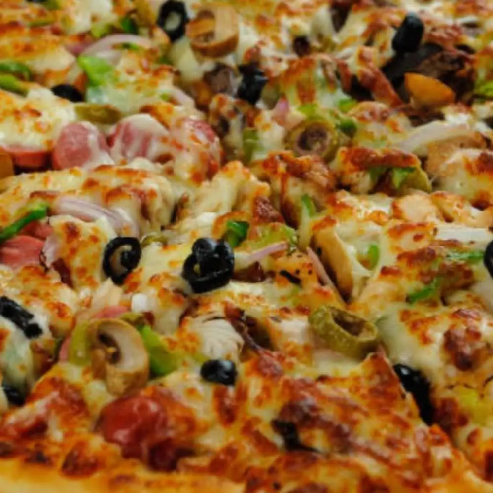 Butter Veggie Pizza at Desi Dough Pizza