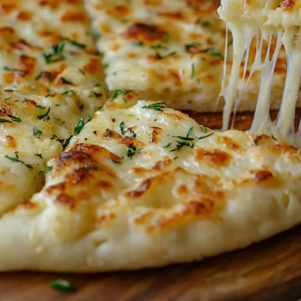 Cheese Flatbread at Desi Dough Pizza