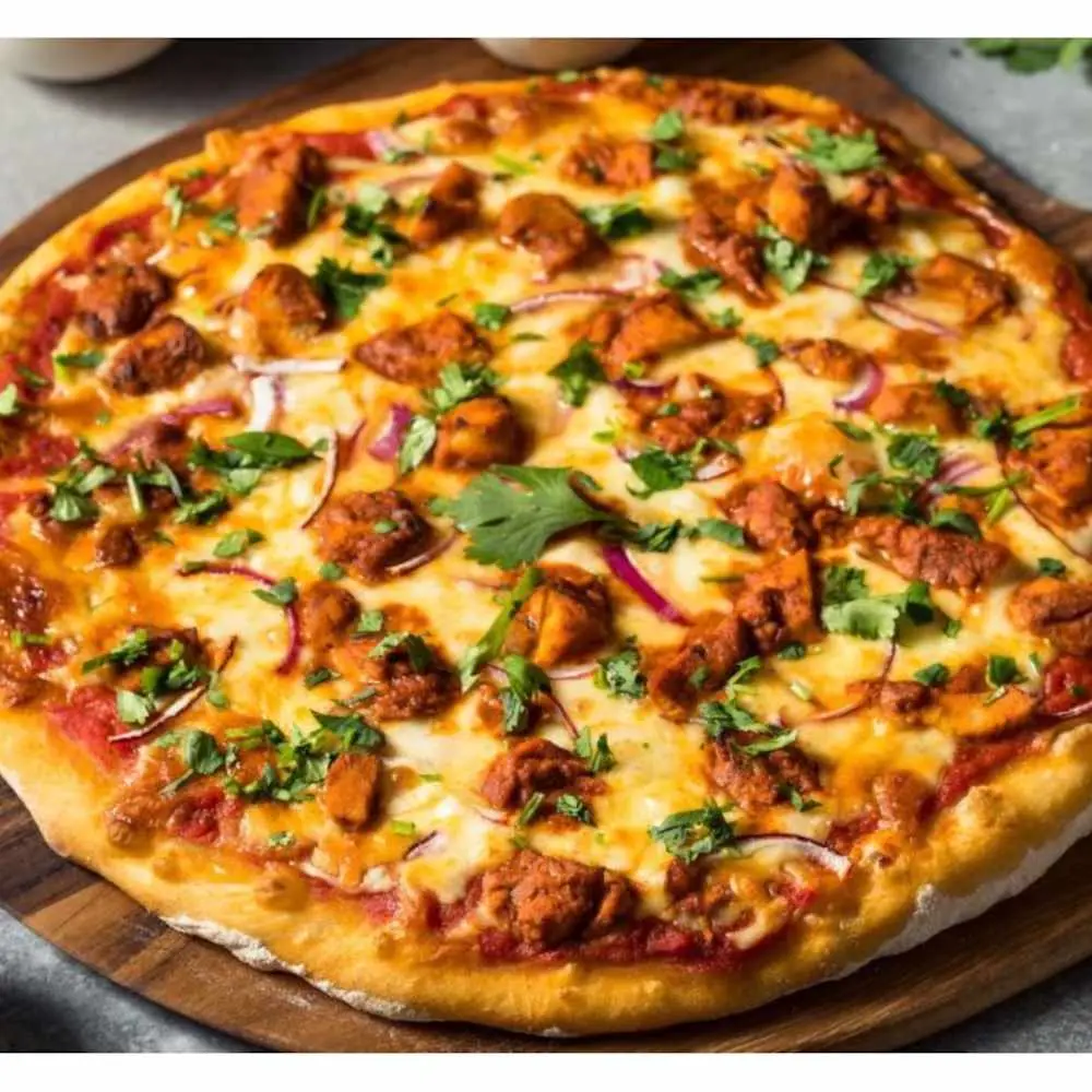 Chicken Tikka Masala Pizza. at Desi Dough Pizza