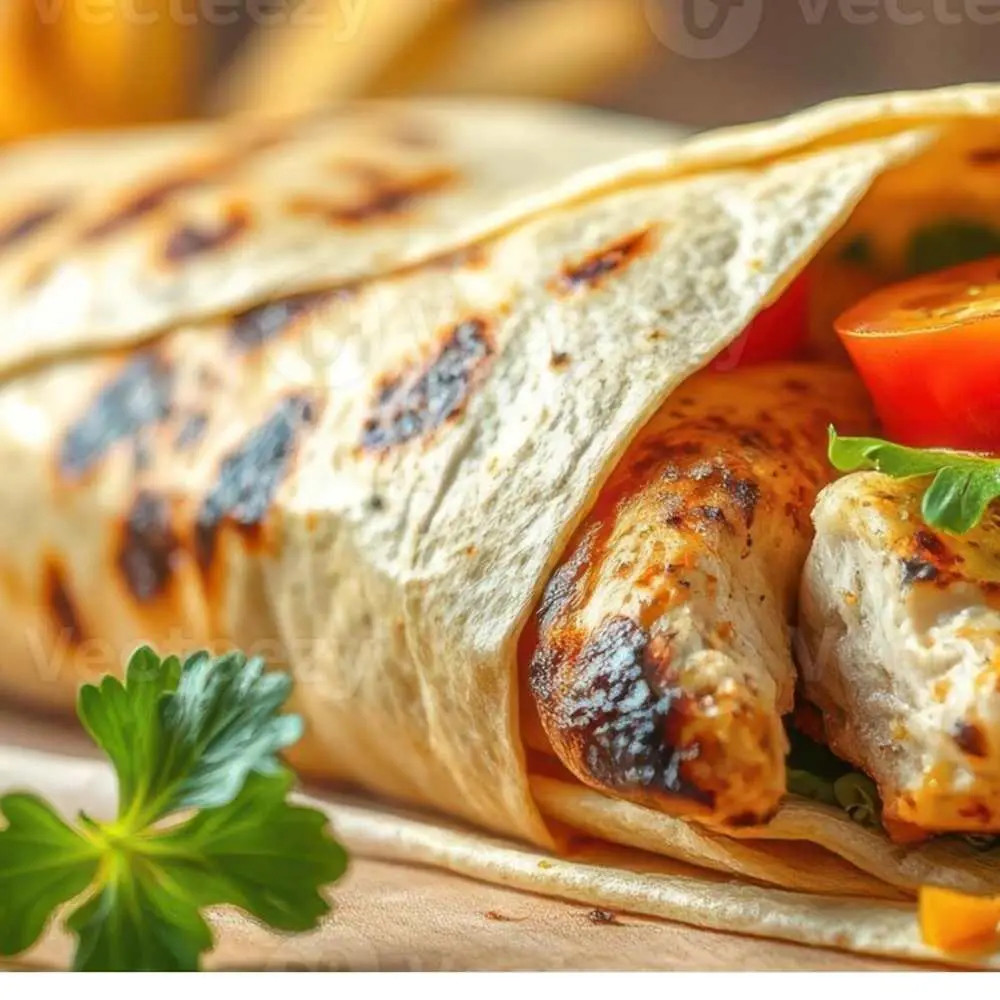 Chicken Tikka Wrap at Desi Dough Pizza