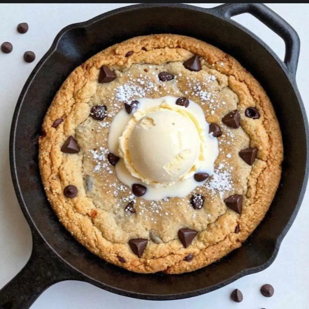 Cookie With Ice Cream at Desi Dough Pizza