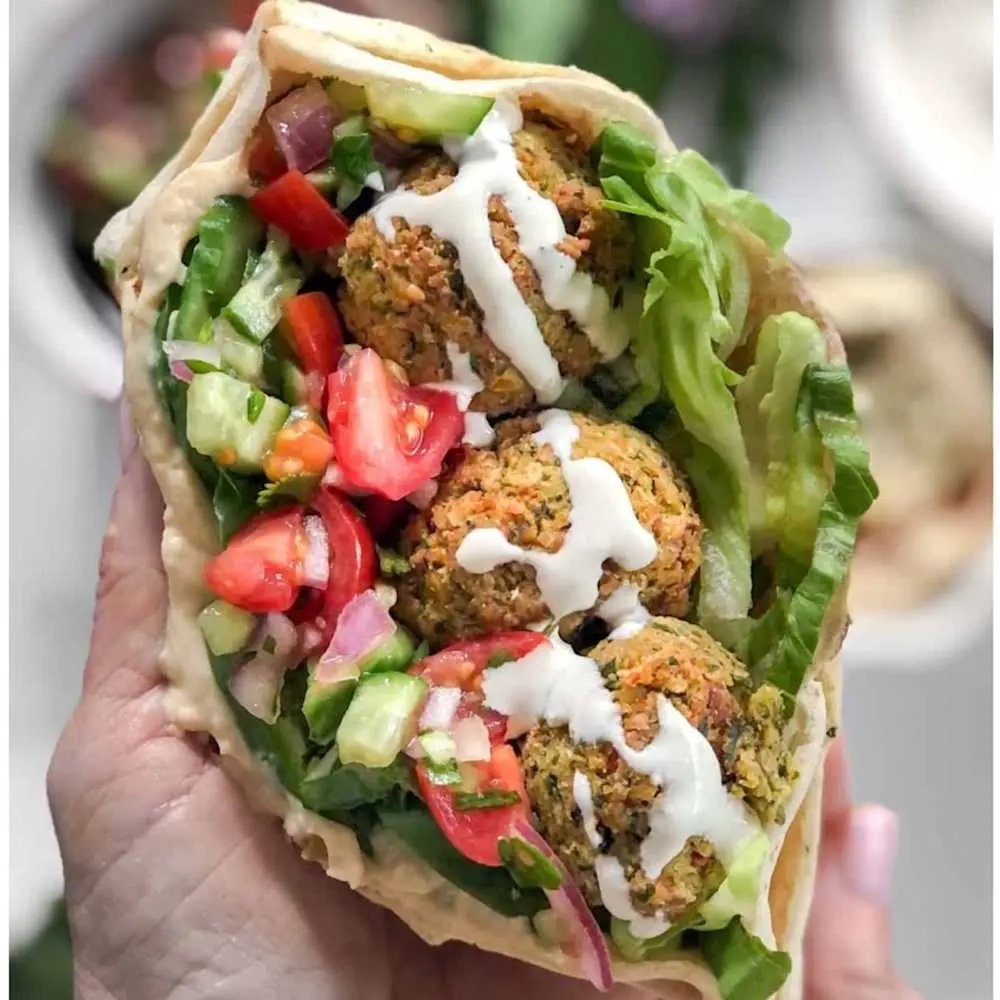 Falafel Doner at Desi Dough Pizza