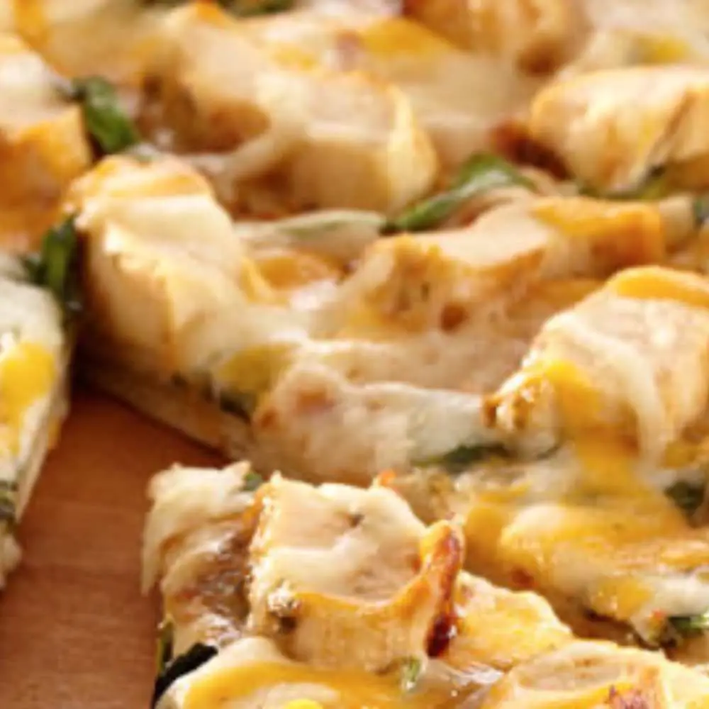Garlic Chicken Pizza. at Desi Dough Pizza
