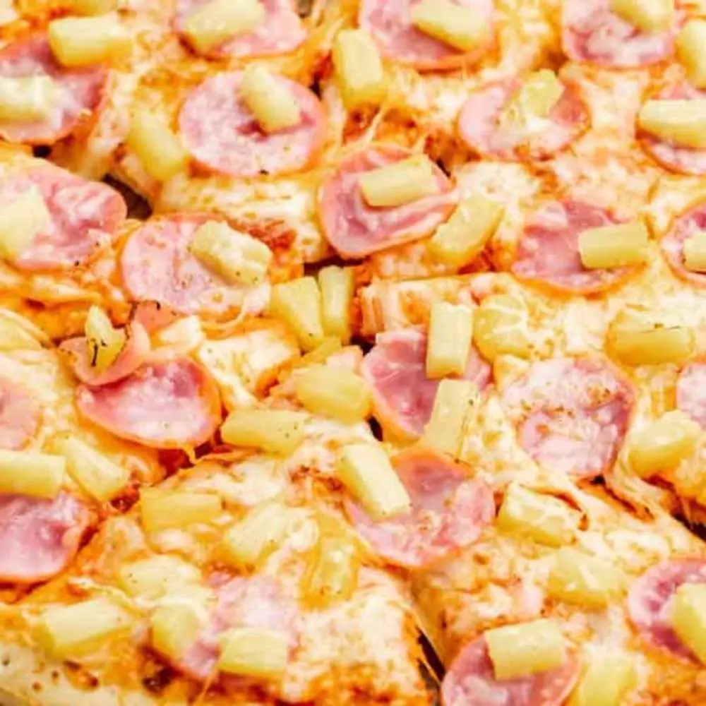 Hawaiian Pizza. at Desi Dough Pizza