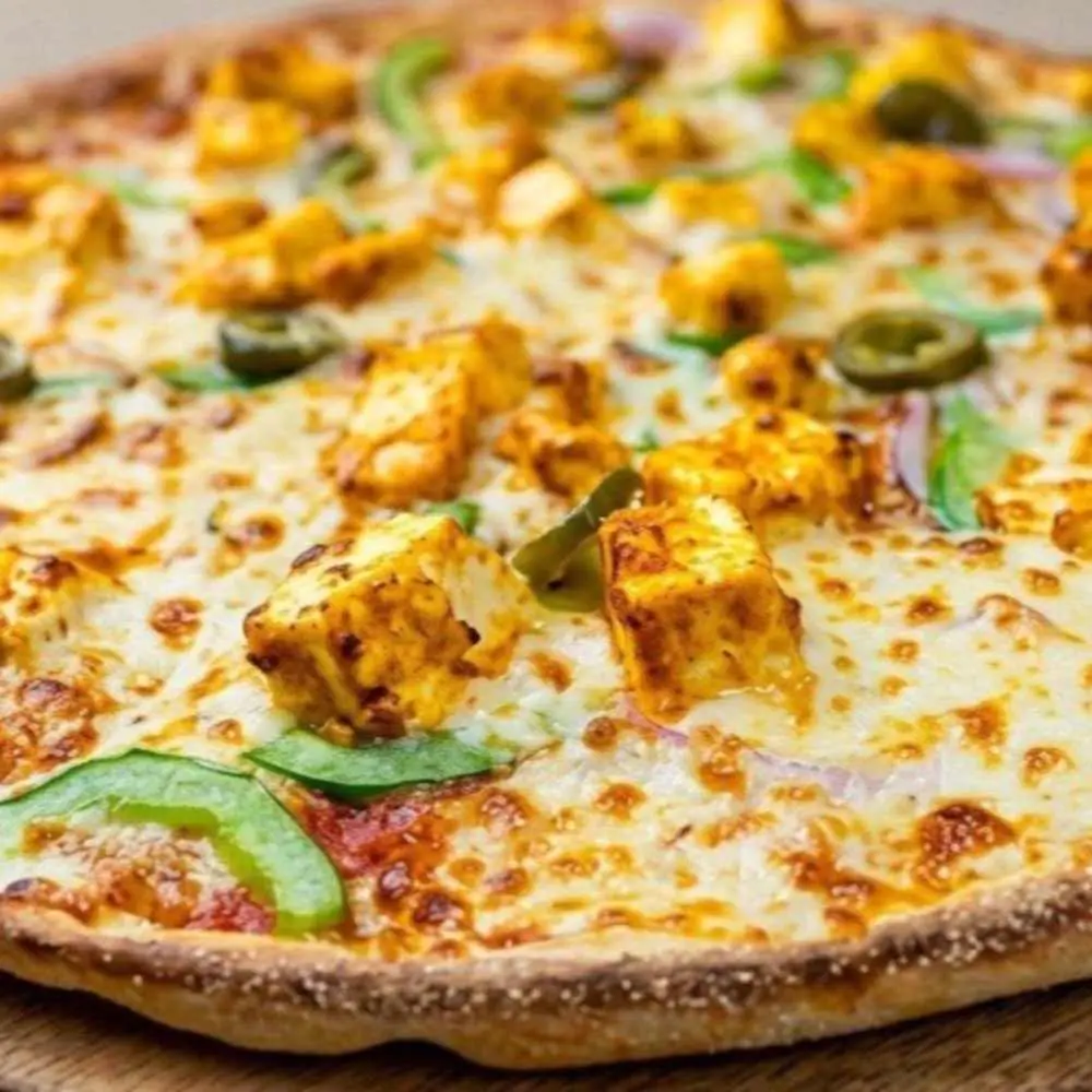 Malai Paneer Pizza at Desi Dough Pizza