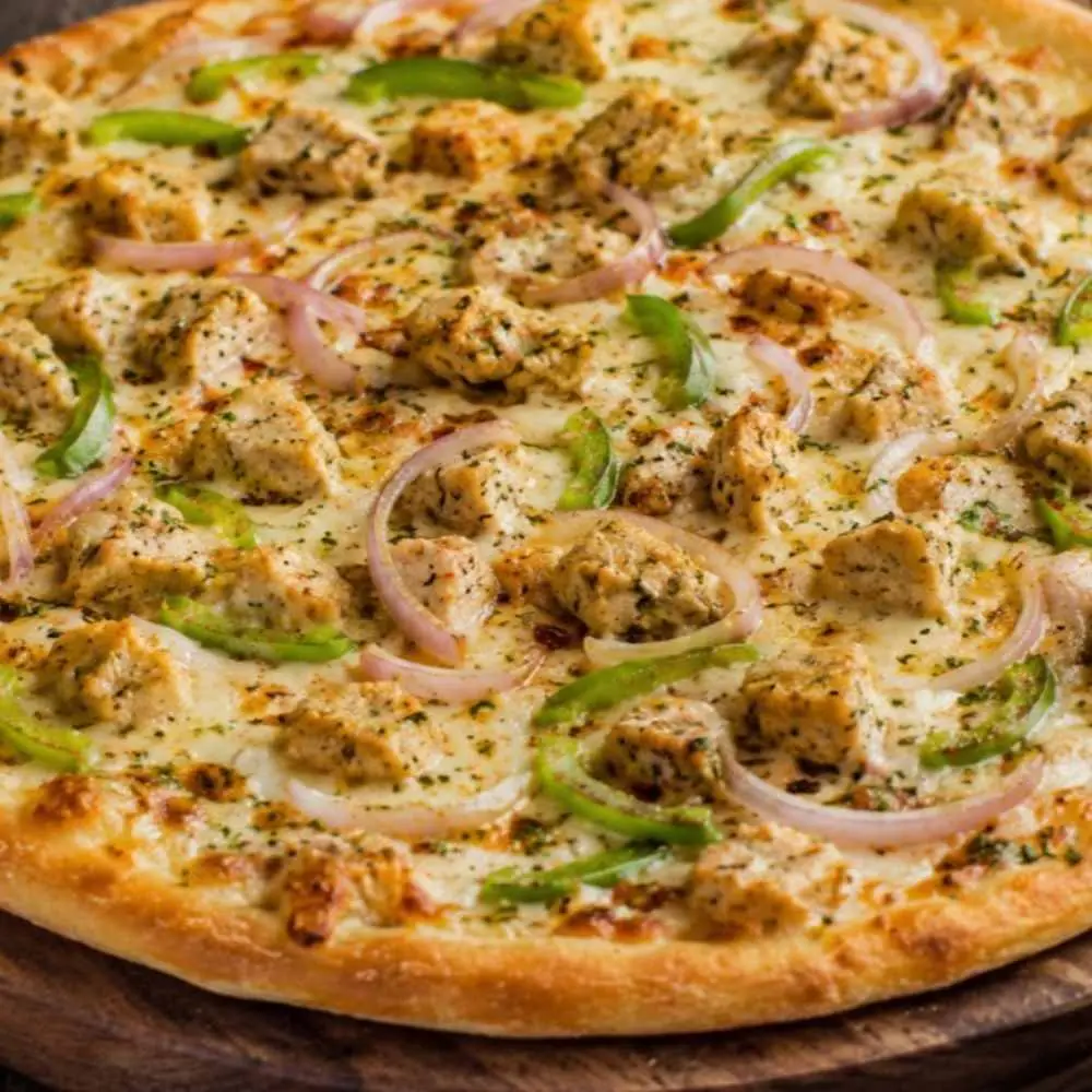 Malai Soya Chaap Pizza. (1) at Desi Dough Pizza