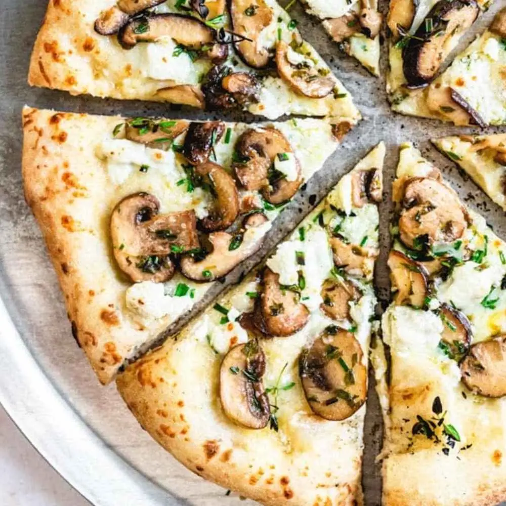 Mushroom Lover Pizza at Desi Dough Pizza