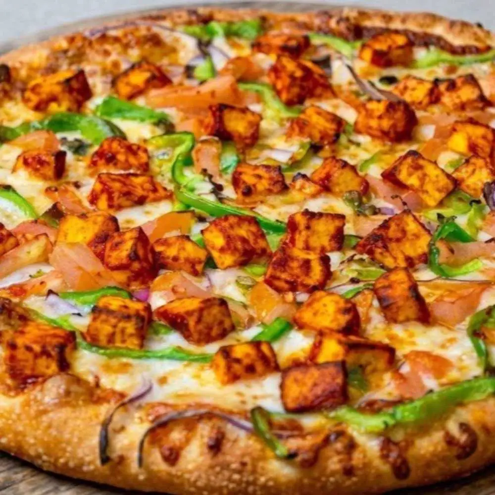 Paneer Tikka Masala Pizza. at Desi Dough Pizza