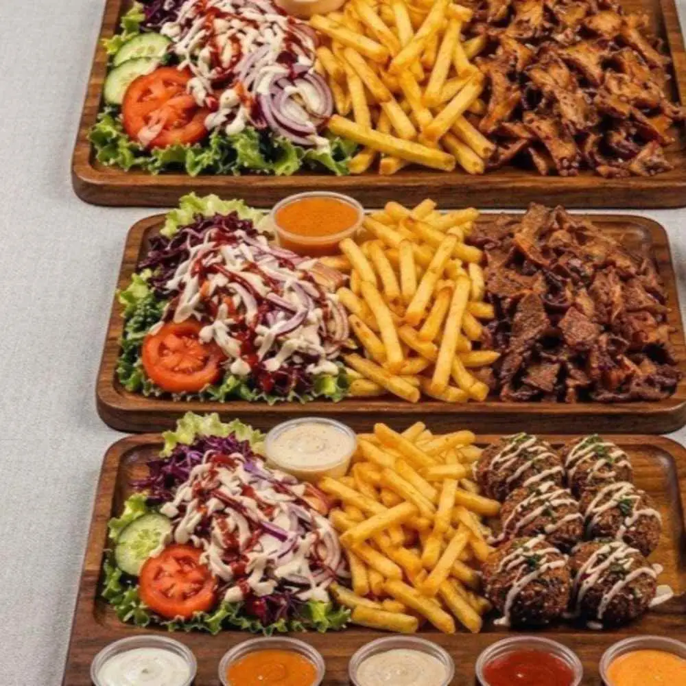 Platter at Desi Dough Pizza