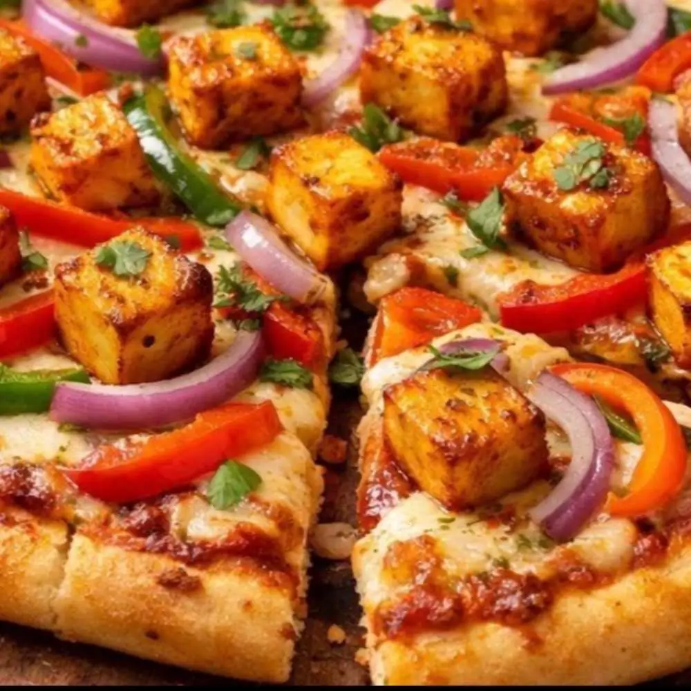 Tandoori Paneer Pizza. at Desi Dough Pizza