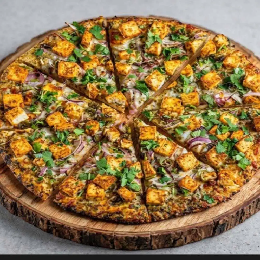 Veggie Tikka Pizza at Desi Dough Pizza