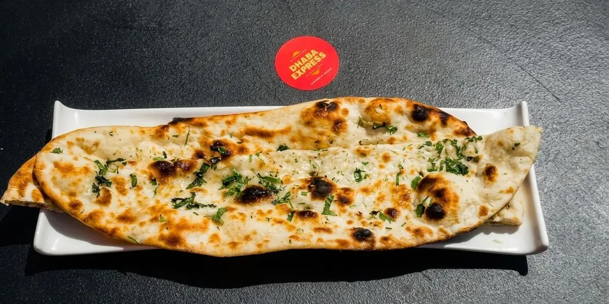 Garlic Naan at Dhaba Express Fremont