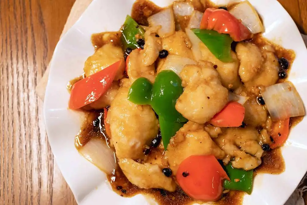 Fish with Black Bean Sauce at Din Ding Dumpling House