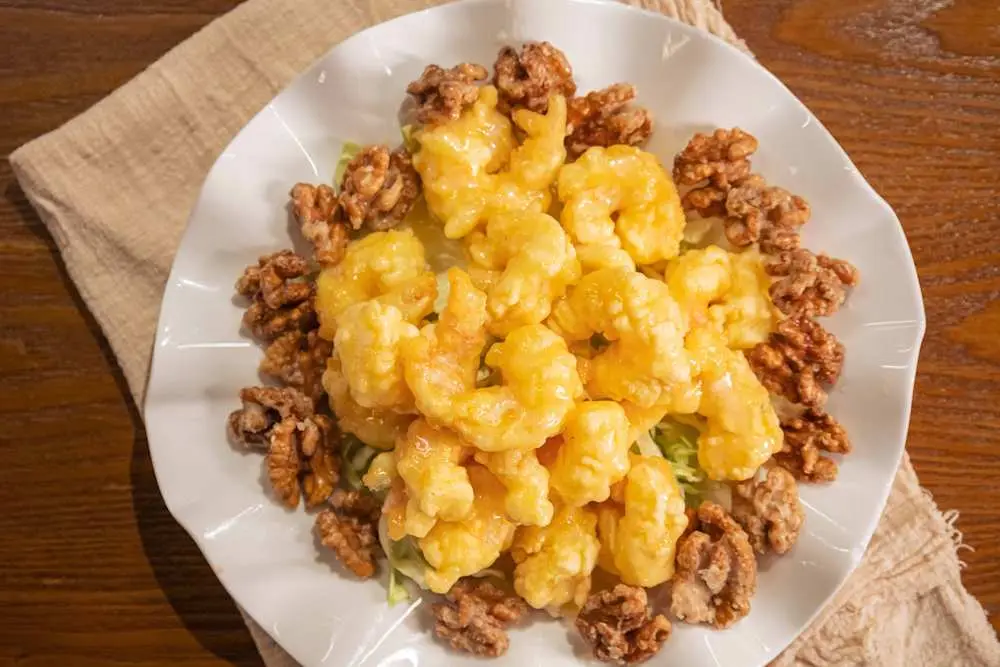 Honey Walnut Prawns at Din Ding Dumpling House