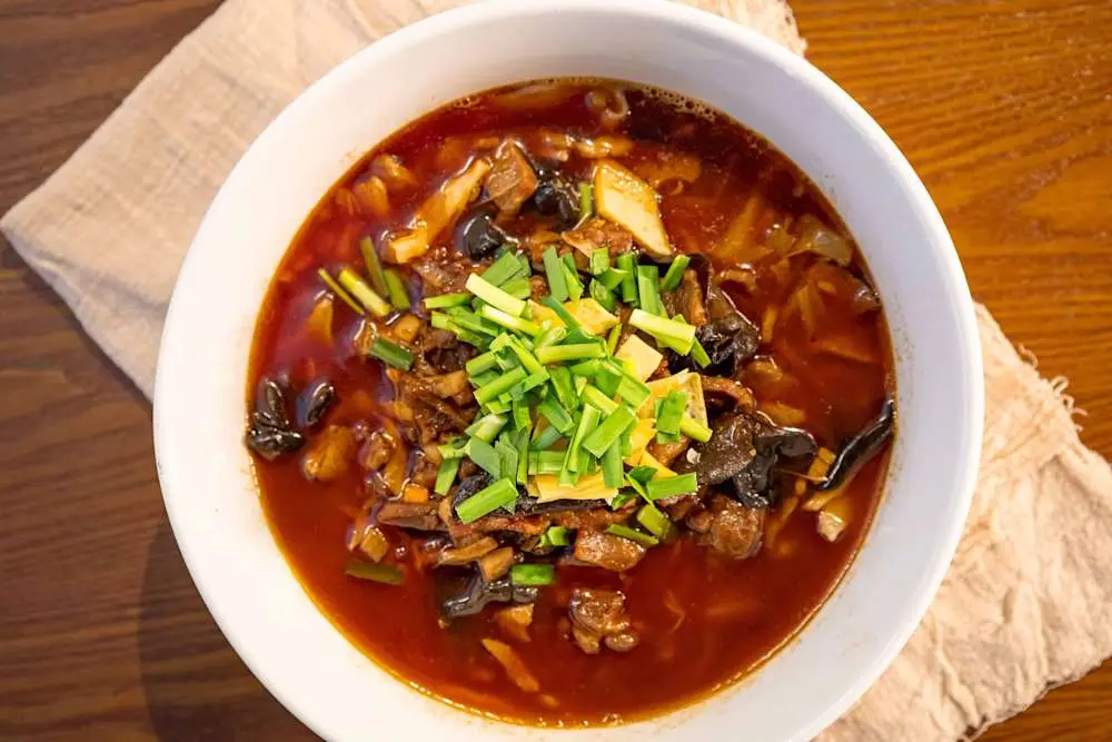 Hot and Sour Minced Pork Noodle at Din Ding Dumpling House