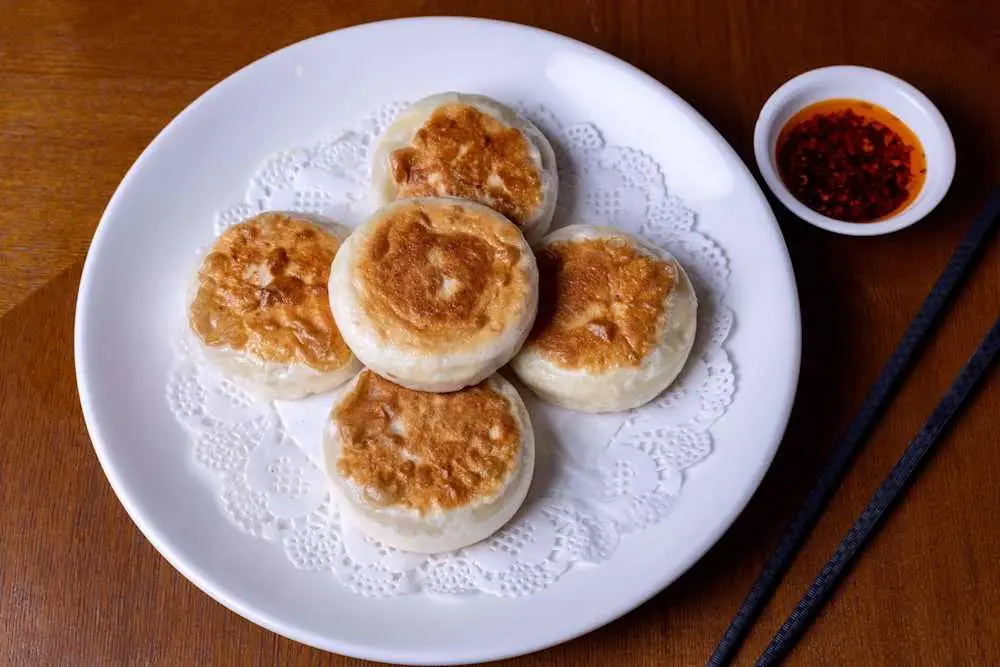 Pan Fried Ground Beef Pie at Din Ding Dumpling House