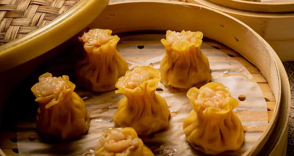 Pumpkin Shrimp & Pork Shao Mai at Din Ding Dumpling House
