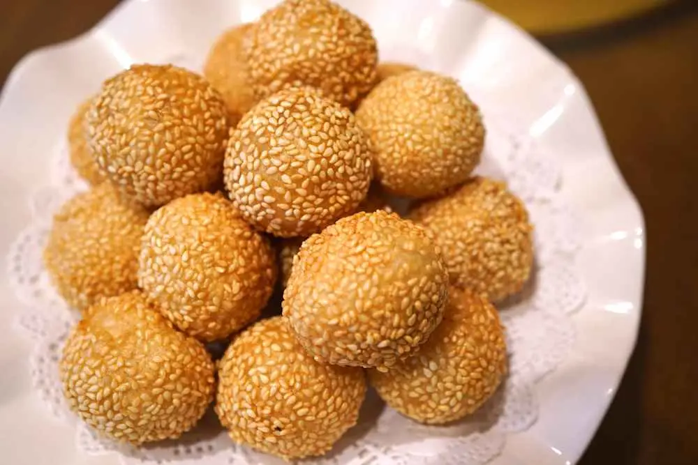 Sesame Sticky Rice Ball at Din Ding Dumpling House