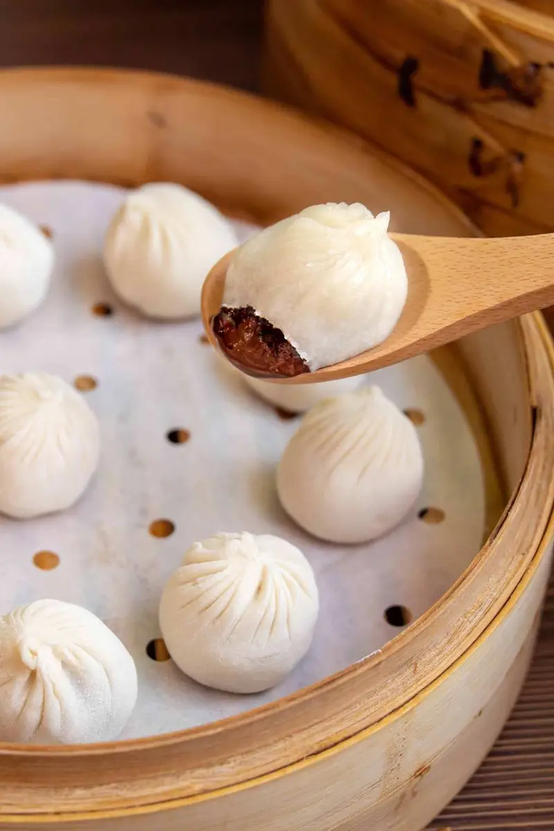 Strawberry Chocolate XLB at Din Ding Dumpling House