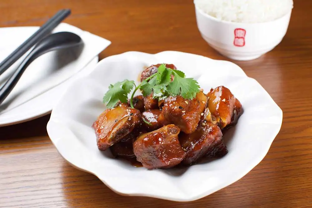 Sweet&Sour Baby Pork Ribs at Din Ding Dumpling House