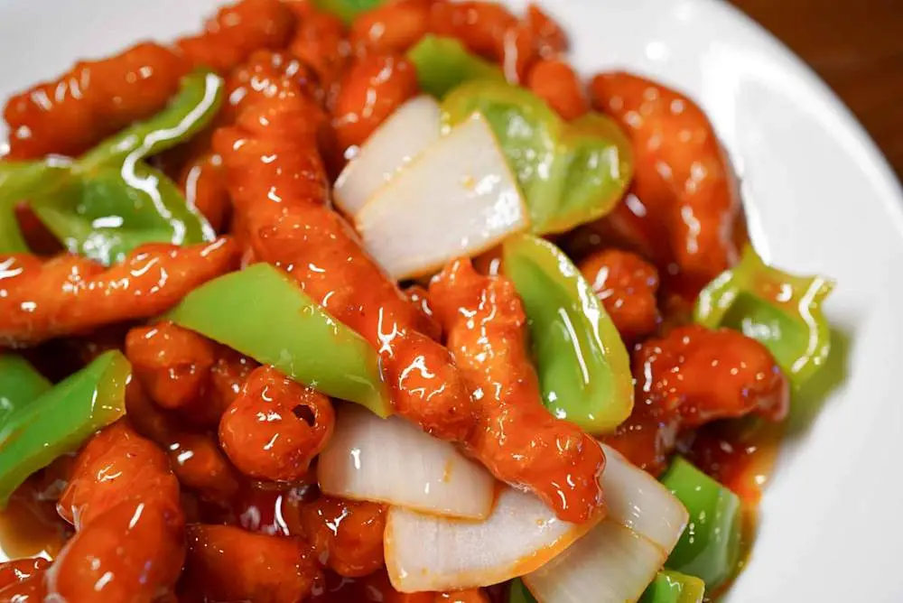 Sweet and Sour Chicken at Din Ding Dumpling House