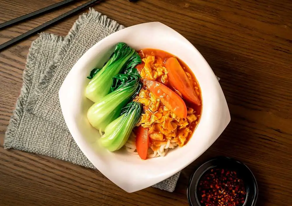 Tomato and Egg Noodle at Din Ding Dumpling House