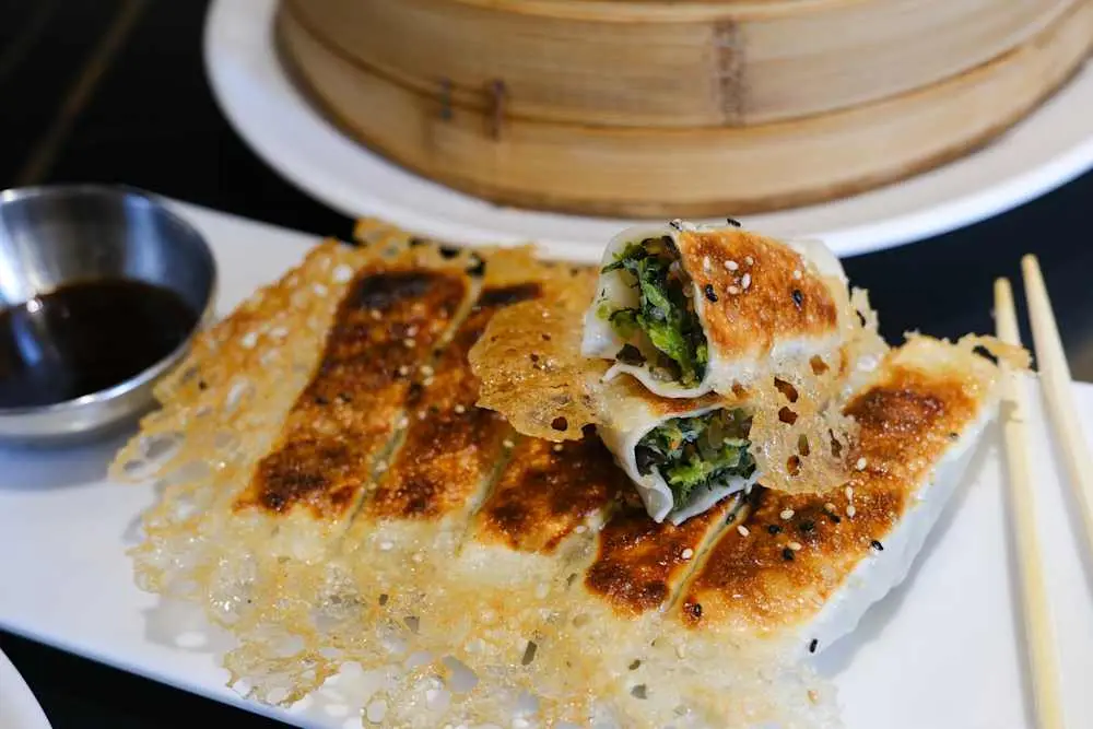 Vegetable Pot Sticker at Din Ding Dumpling House