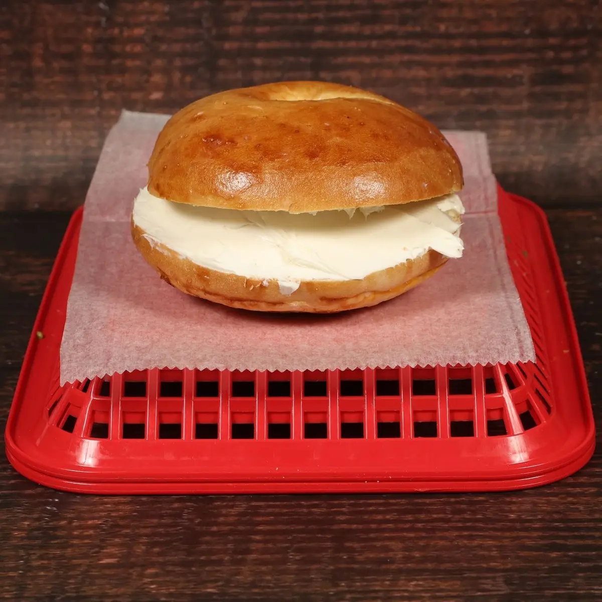 Bagel with Cream Cheese at Donut House