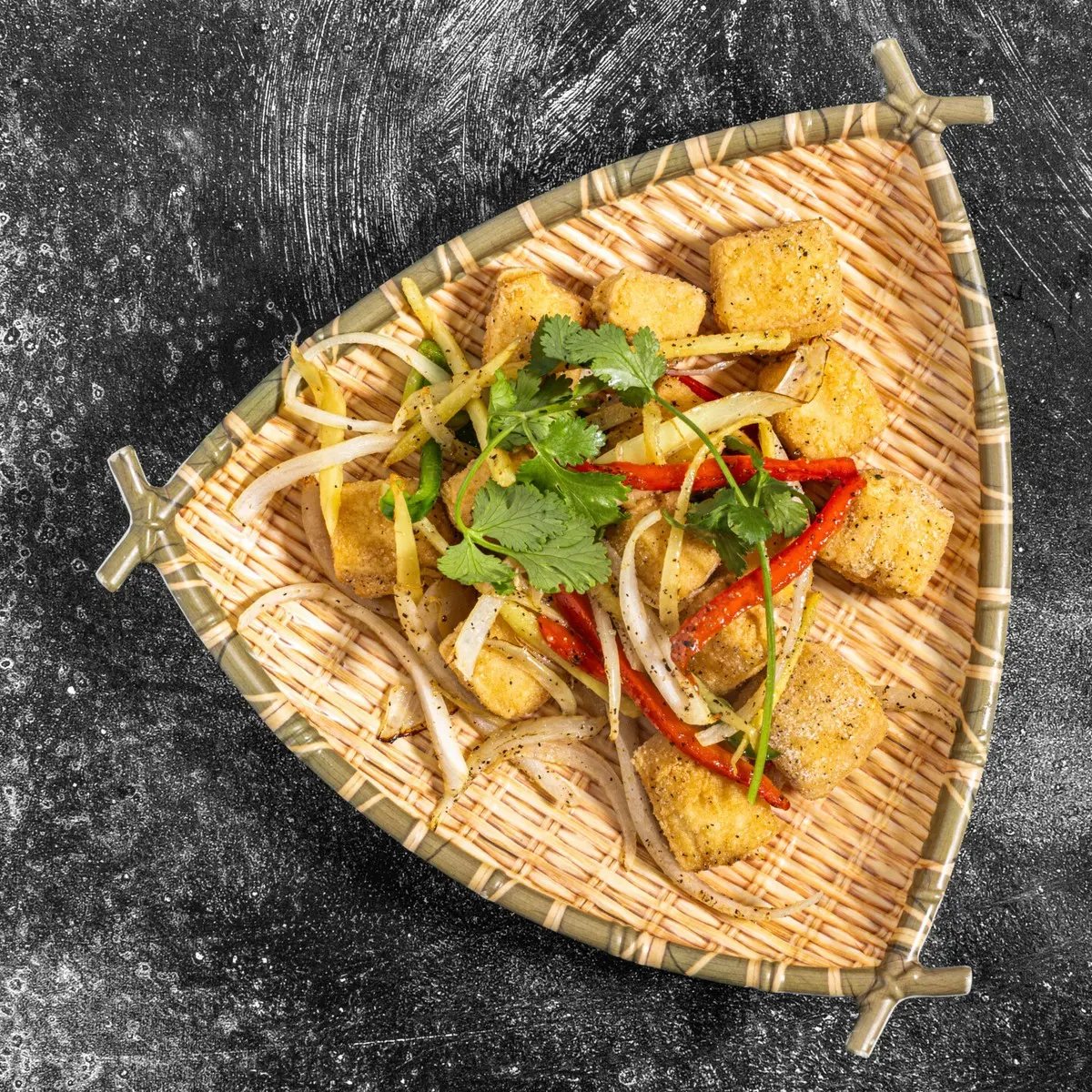 Crispy Garlic Tofu at Dope pho
