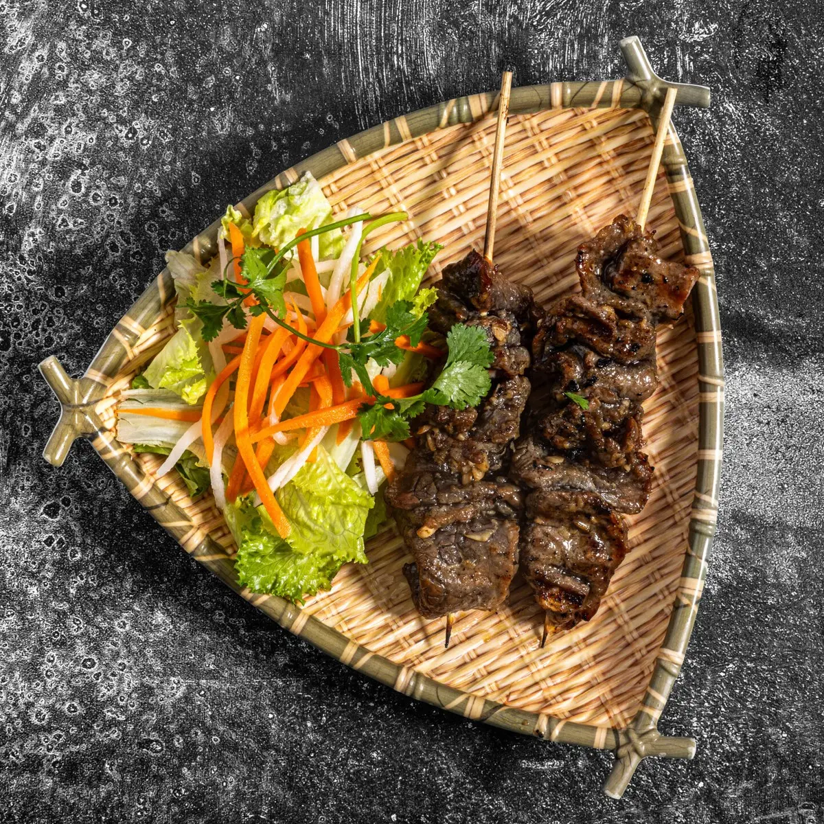 Grilled Beef Skewers at Dope pho
