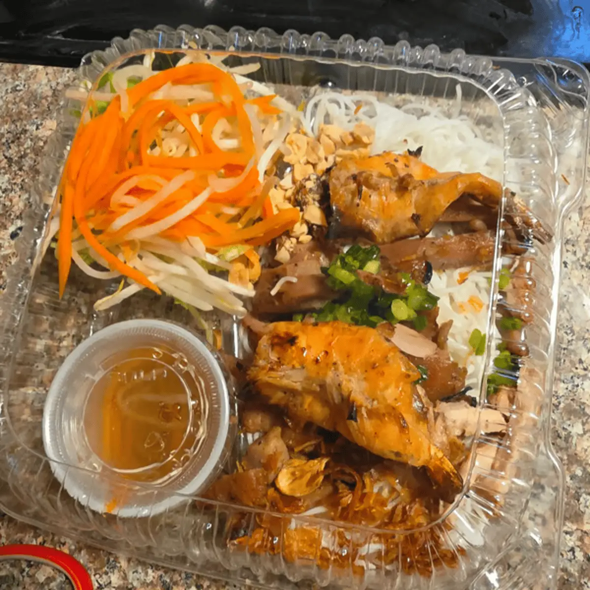 Grilled Chicken & Shrimp Vermicelli Noodles at Dope pho