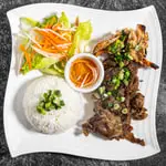 Grilled Pork and Shrimp Over Rice at Dope pho