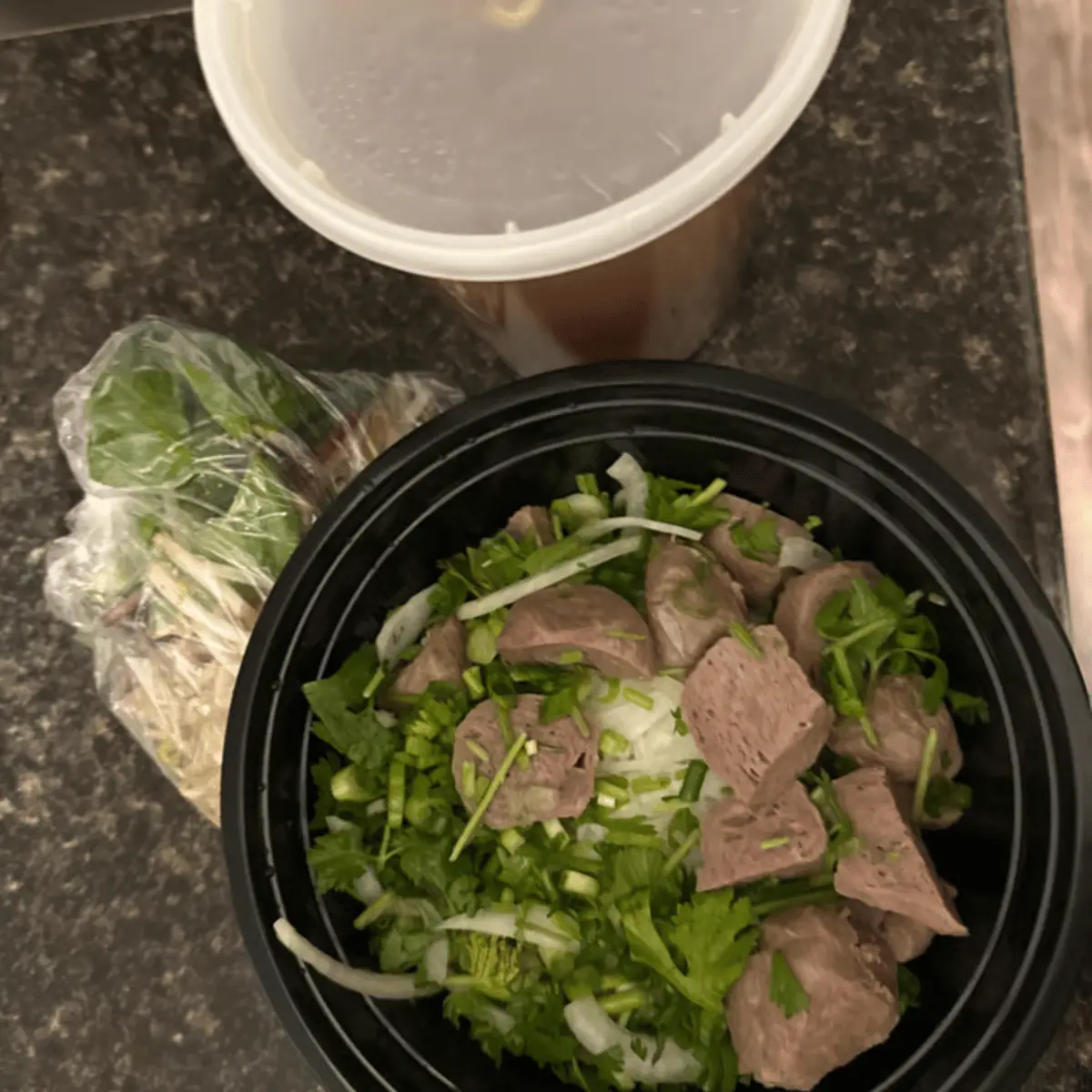Meatballs Noodle Soup at Dope pho