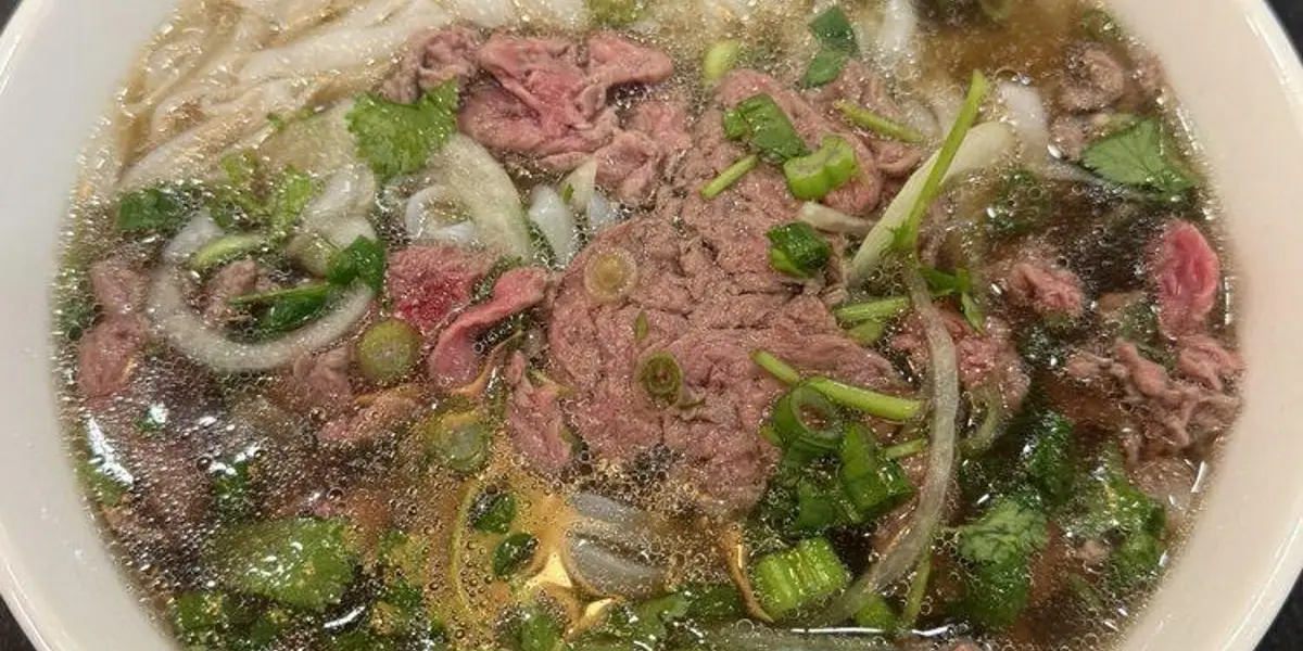 Rare Beef Choice Beef Flap at Dope pho