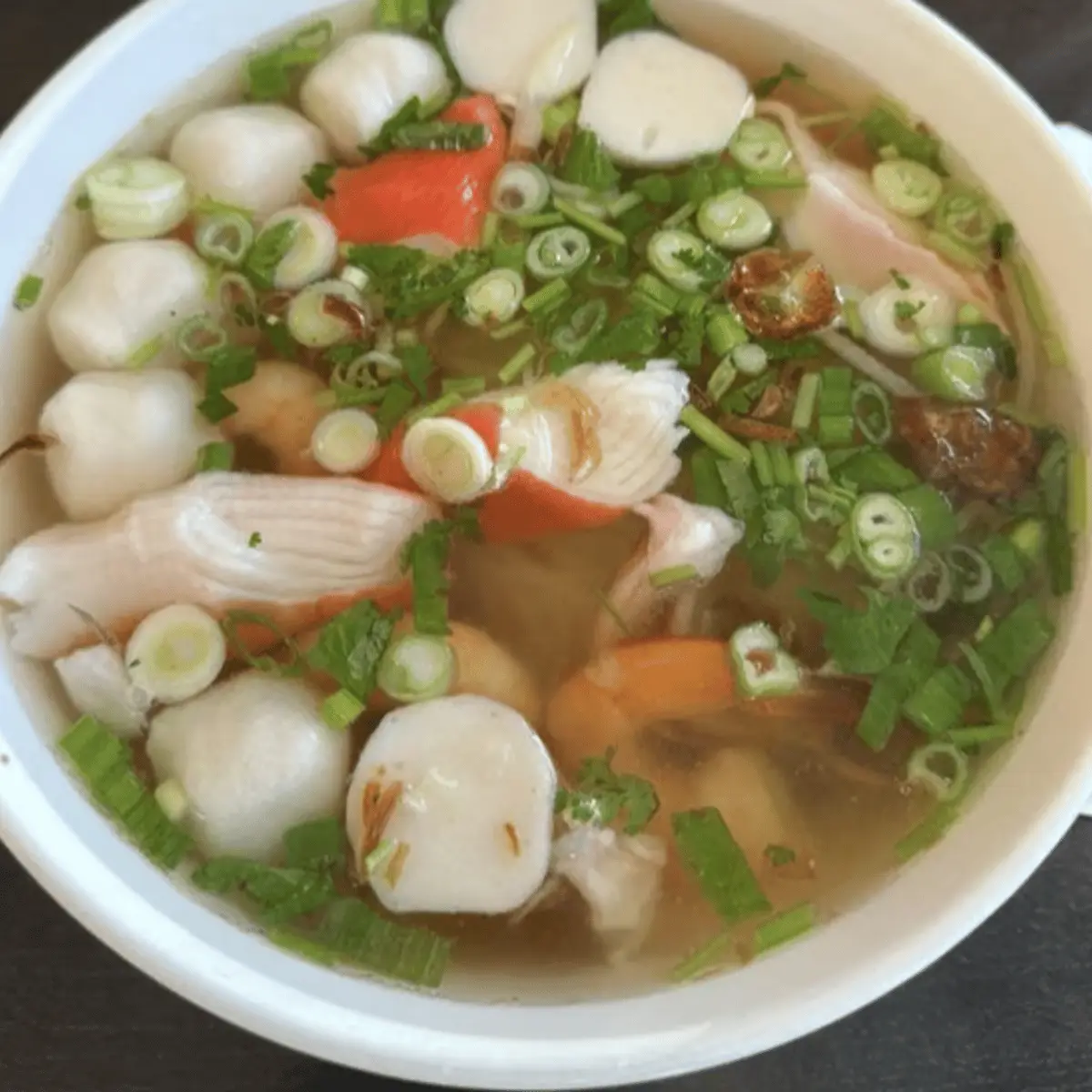 Seafood Rice Noodle Soup at Dope pho